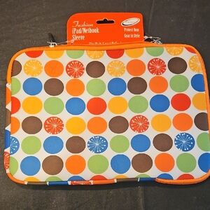 Colorful Polka Dot iPad/Netbook Sleeve - Multicolor